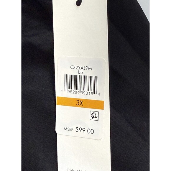 3X Calvin Klein Pullover Top Half Zip Black Loungewear NWT - Picture 13 of 14